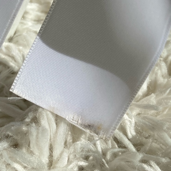 White Rock Glitter Block Heel w/ Back Satin Bow Wedding Shoe Size 6.5 - Picture 5 of 16